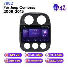 Штатна магнітола JEEP COMPASS (2009-2015) NAVIFLY NF464-810