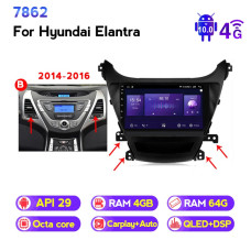 Штатна магнітола HYUNDAI ELANTRA (2014-2016) NAVIFLY NF464-483