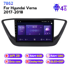 Штатна магнітола HYUNDAI ACCENT (2017-2018) NAVIFLY NF6128-784