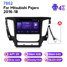 Штатна магнітола MITSUBISHI PAJERO (2016-2018) NAVIFLY NF464-988
