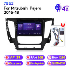 Штатна магнітола MITSUBISHI PAJERO (2016-2018) NAVIFLY NF6128-988